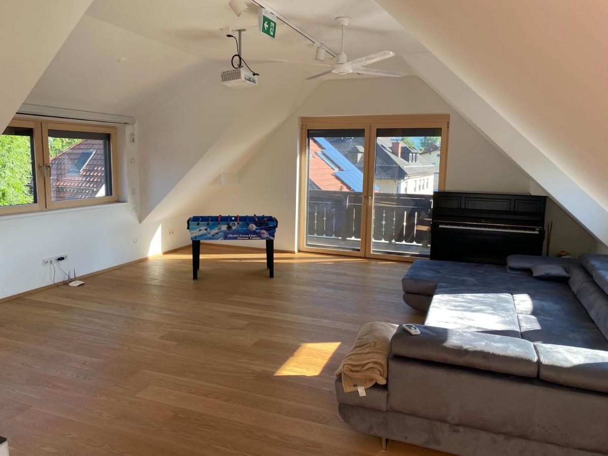 Salzburg-Loft Im Stadtteil Leopoldskron-Moos 120Qm Mit Balkon & Untersbergblick Salzburgo Exterior foto